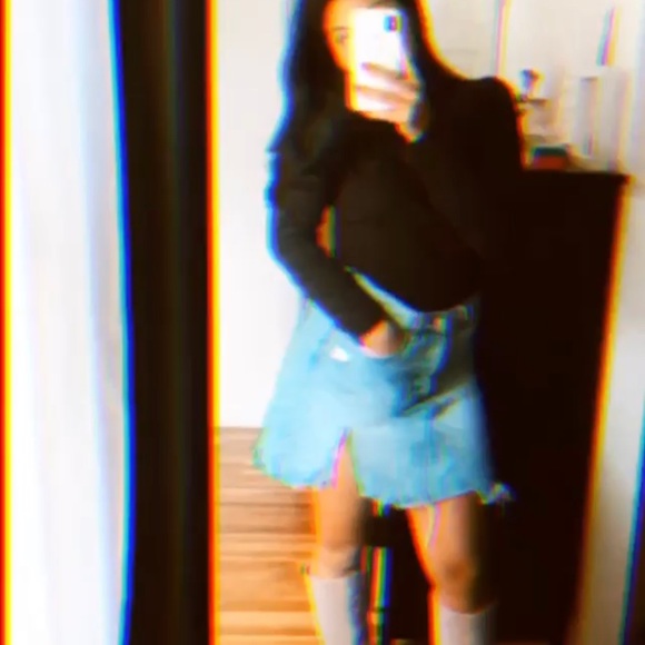 Free People denim skirt. - Picture 2 of 2